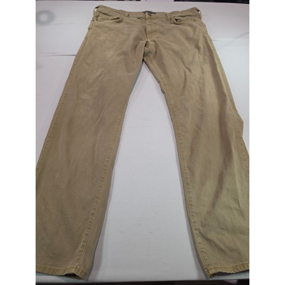 Mavi Jeans Matt Relaxed Straight Leg Tan Khaki Pants Mens 37x31 Casual Trousers